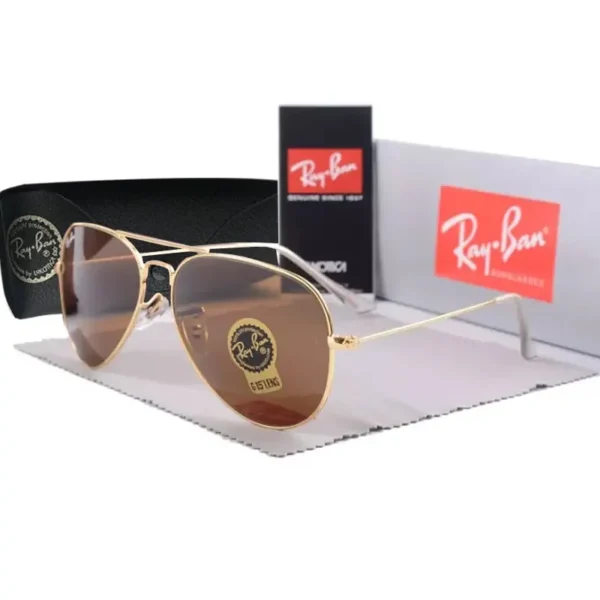 Rayban  Aviator Mirror Sunglasses Unisex Oval Retro - Imagem 5