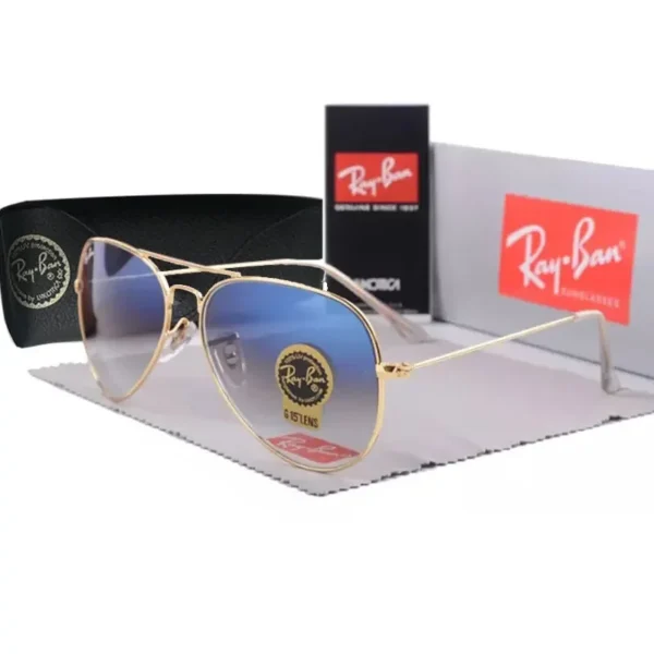 Rayban  Aviator Mirror Sunglasses Unisex Oval Retro