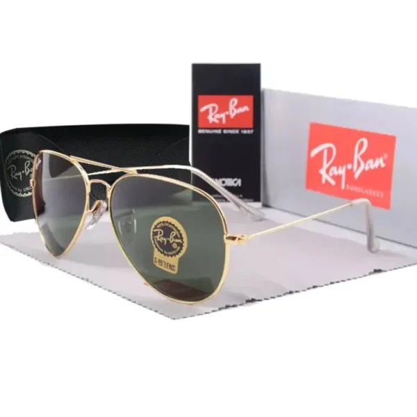 Rayban  Aviator Mirror Sunglasses Unisex Oval Retro - Imagem 4